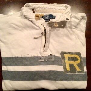 Rare Ralph Lauren long sleeve cotton rugby. Perfect casual comfort wear.